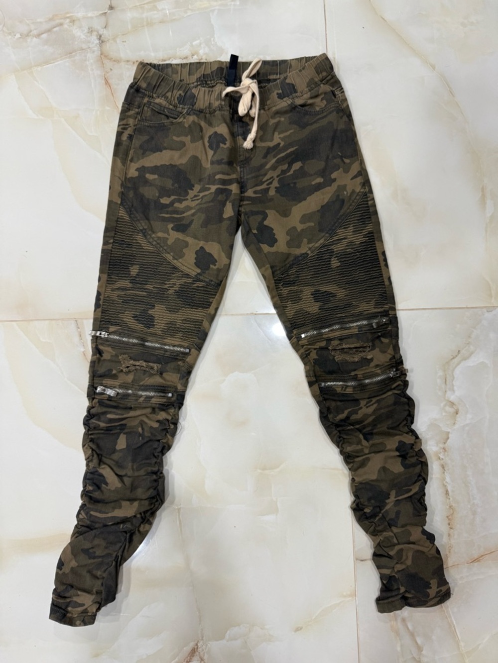 American Bazi Olive Green and Black Camouflage Pants